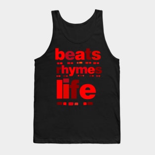 beats rhymes life (red) Tank Top